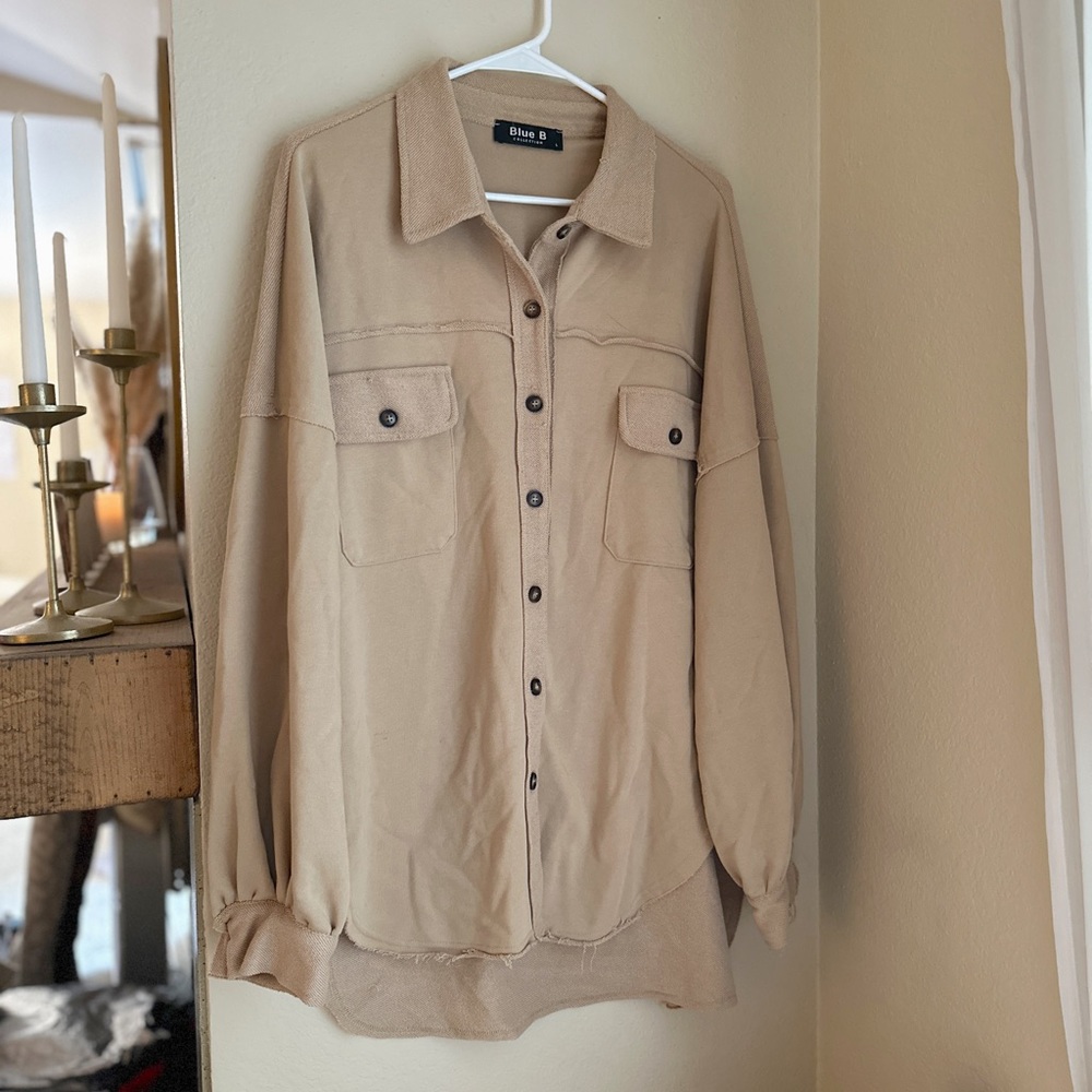 Long lightweight shacket